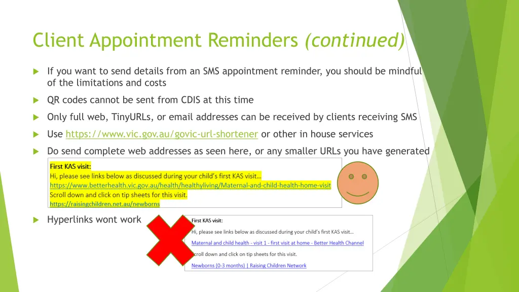 client appointment reminders continued 3