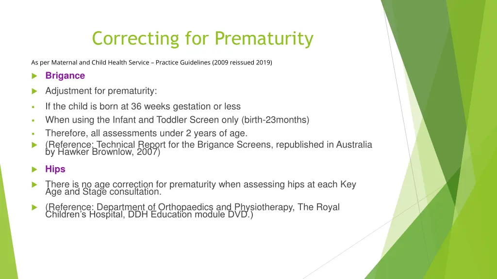 correcting for prematurity 4