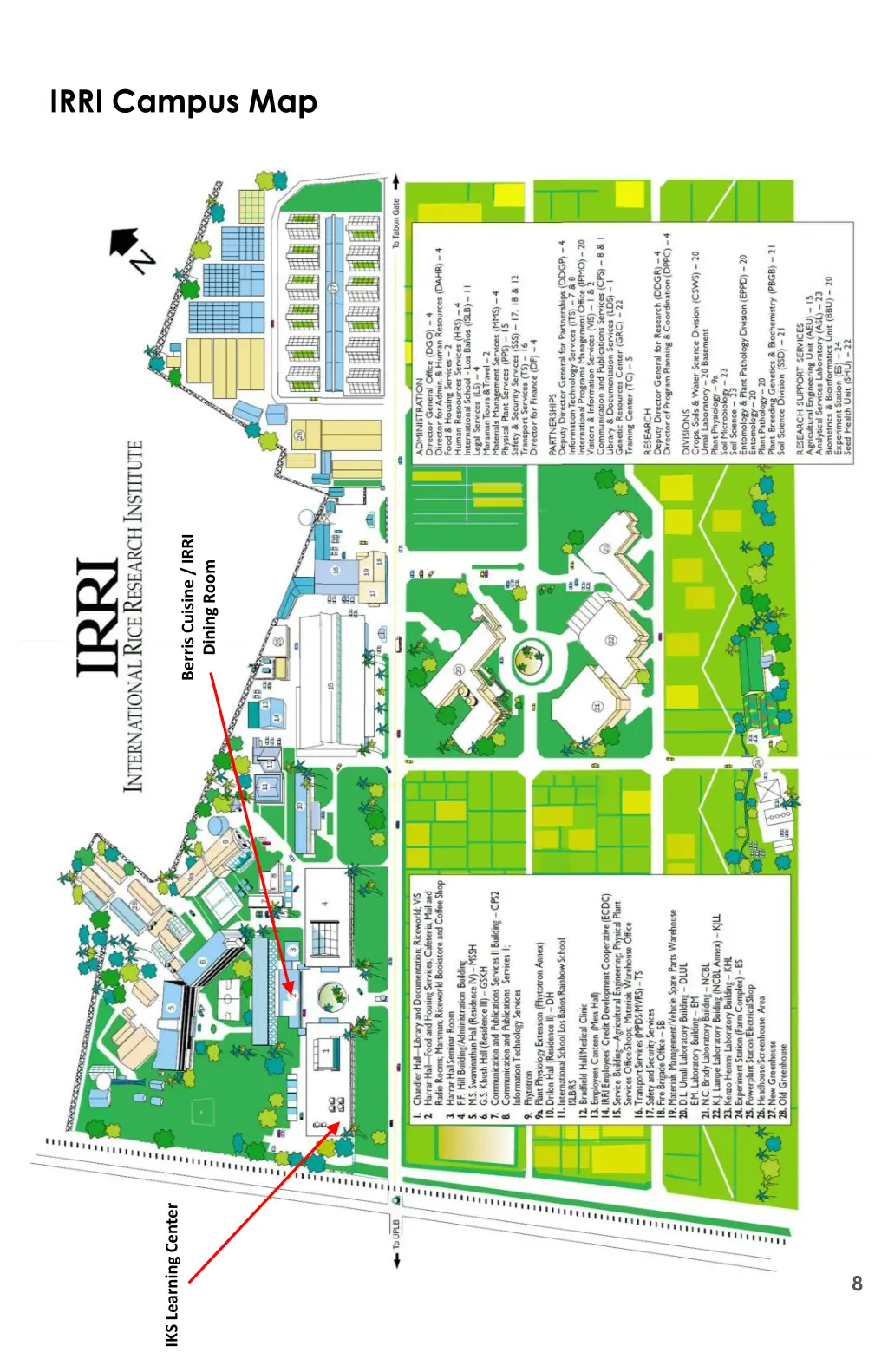 irri campus map