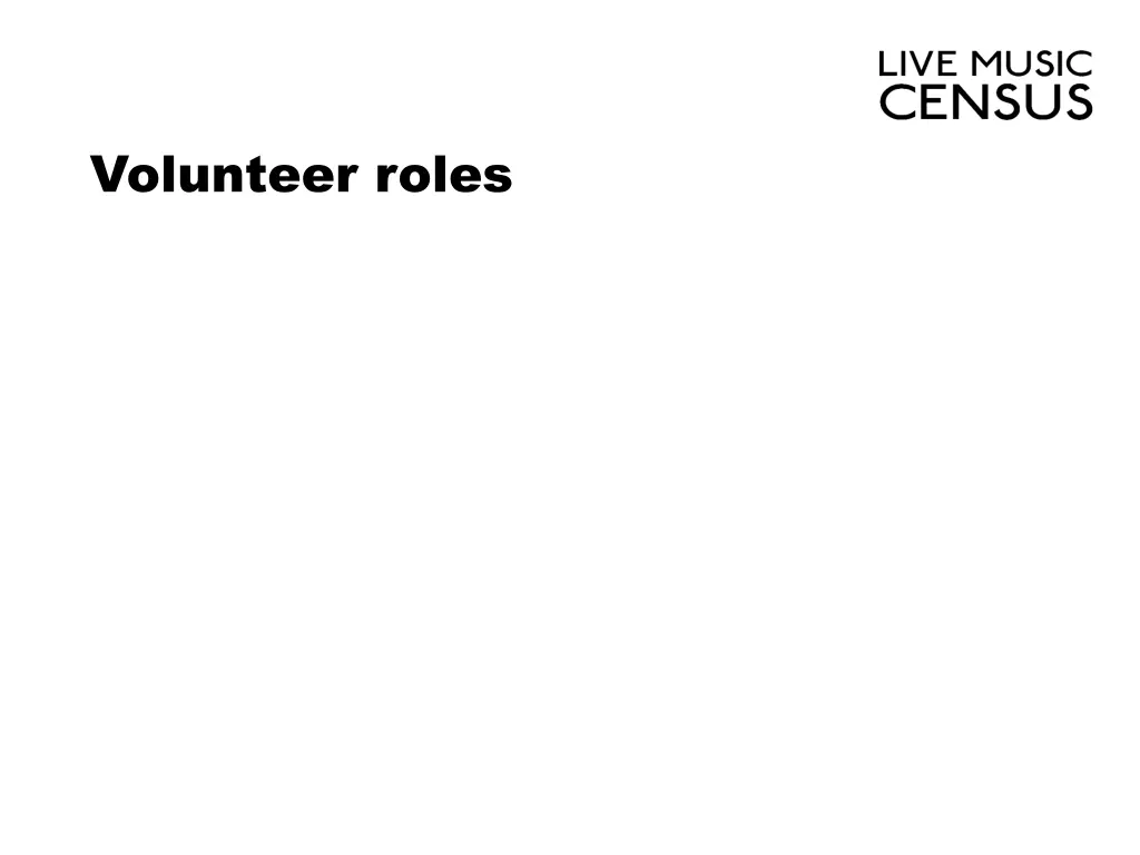 volunteer roles