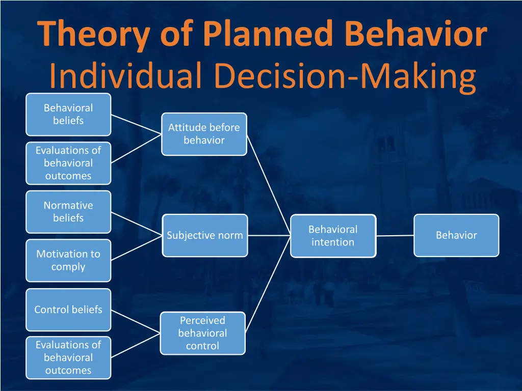 theory of planned behavior individual decision