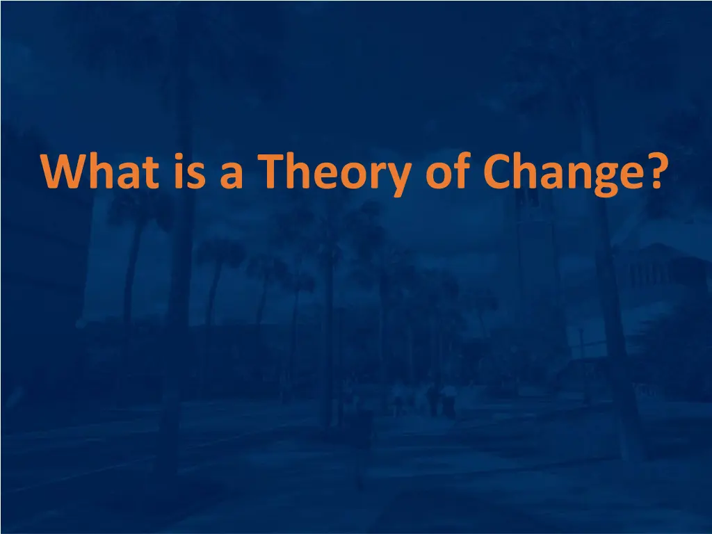 what is a theory of change