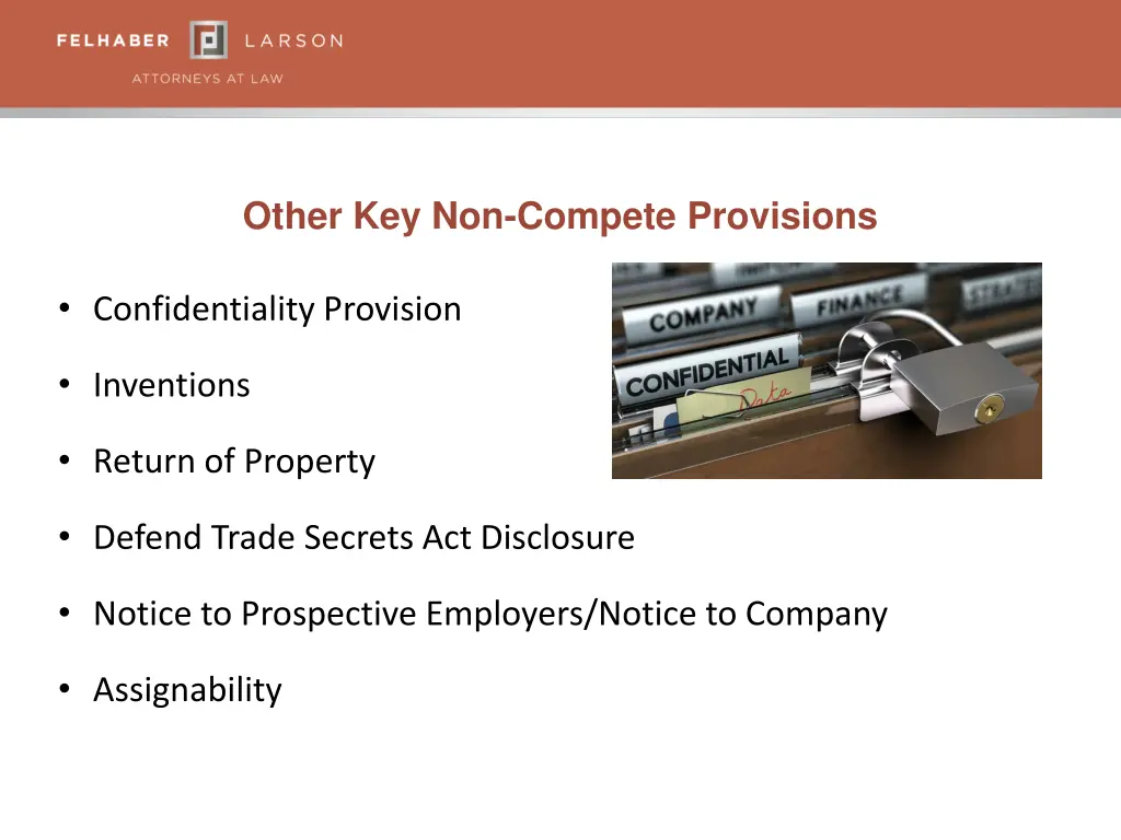 other key non compete provisions 1