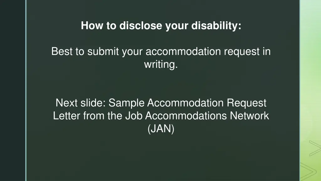 how to disclose your disability