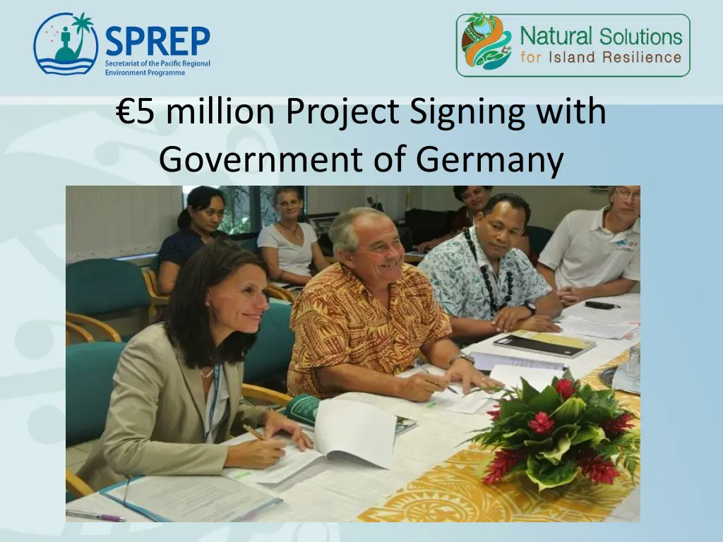 5 million project signing with government