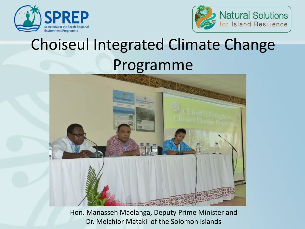 choiseul integrated climate change programme