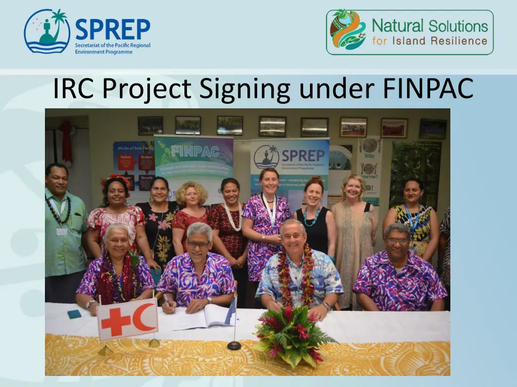 irc project signing under finpac