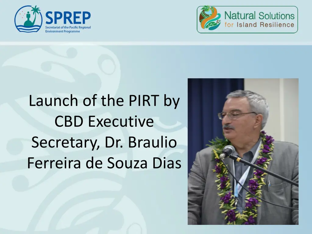 launch of the pirt by cbd executive secretary