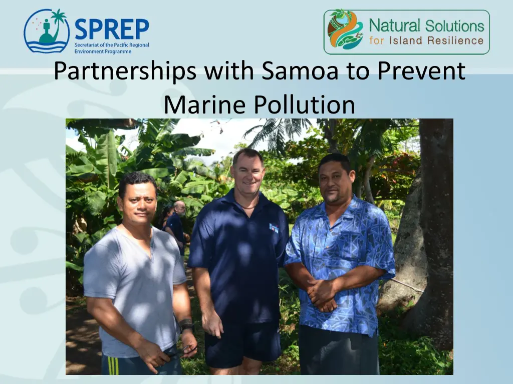 partnerships with samoa to prevent marine