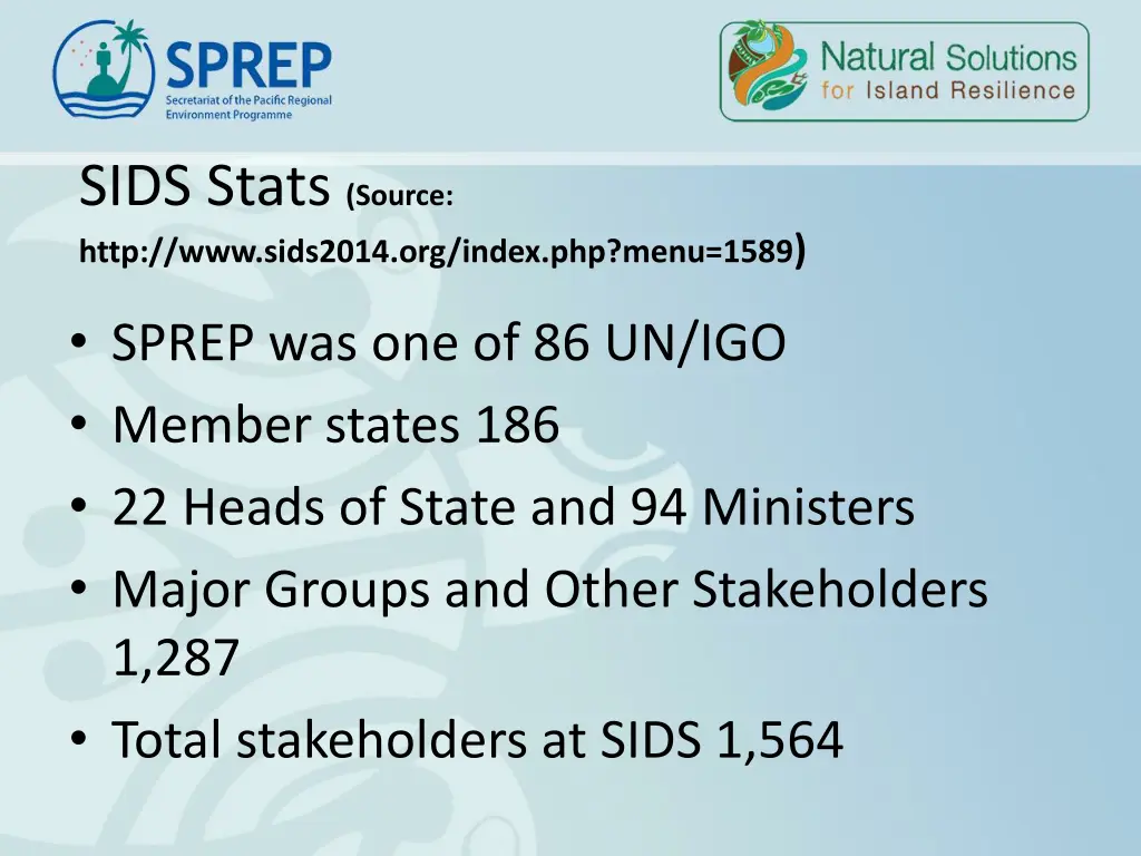 sids stats source http www sids2014 org index