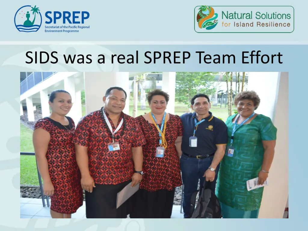 sids was a real sprep team effort