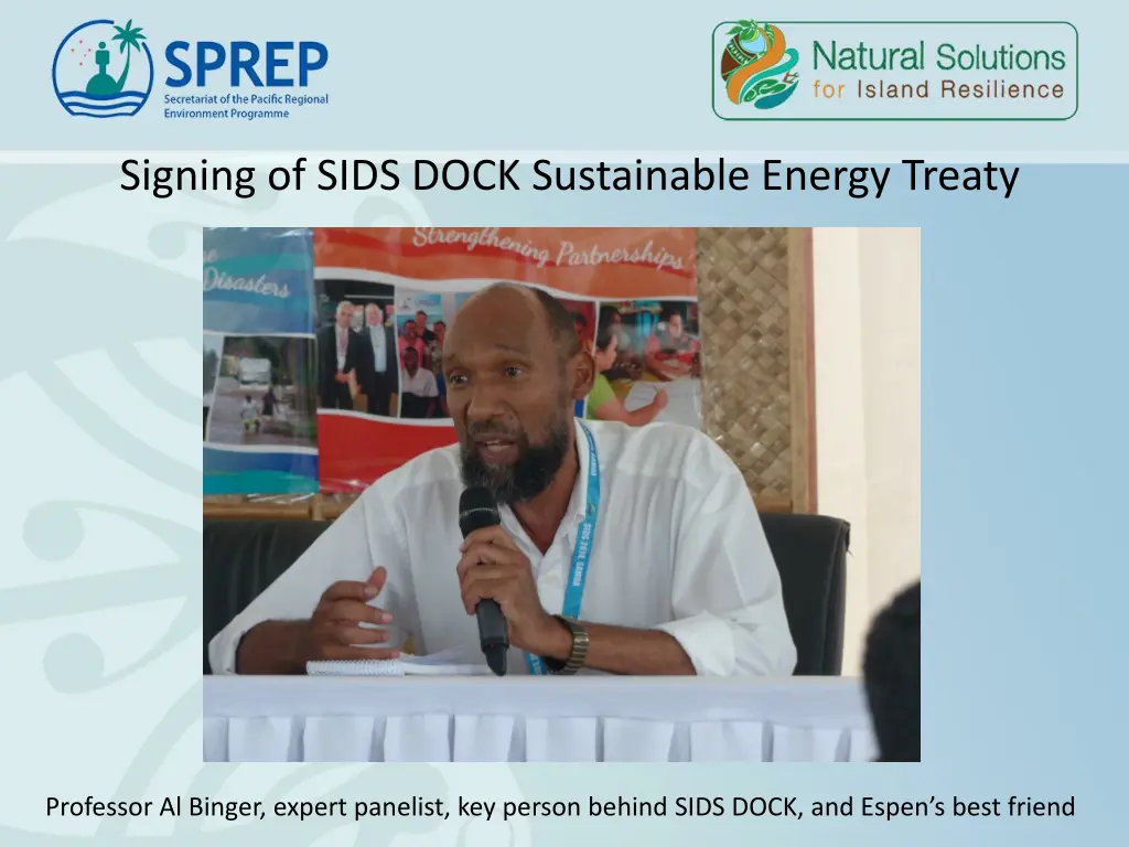 signing of sids dock sustainable energy treaty