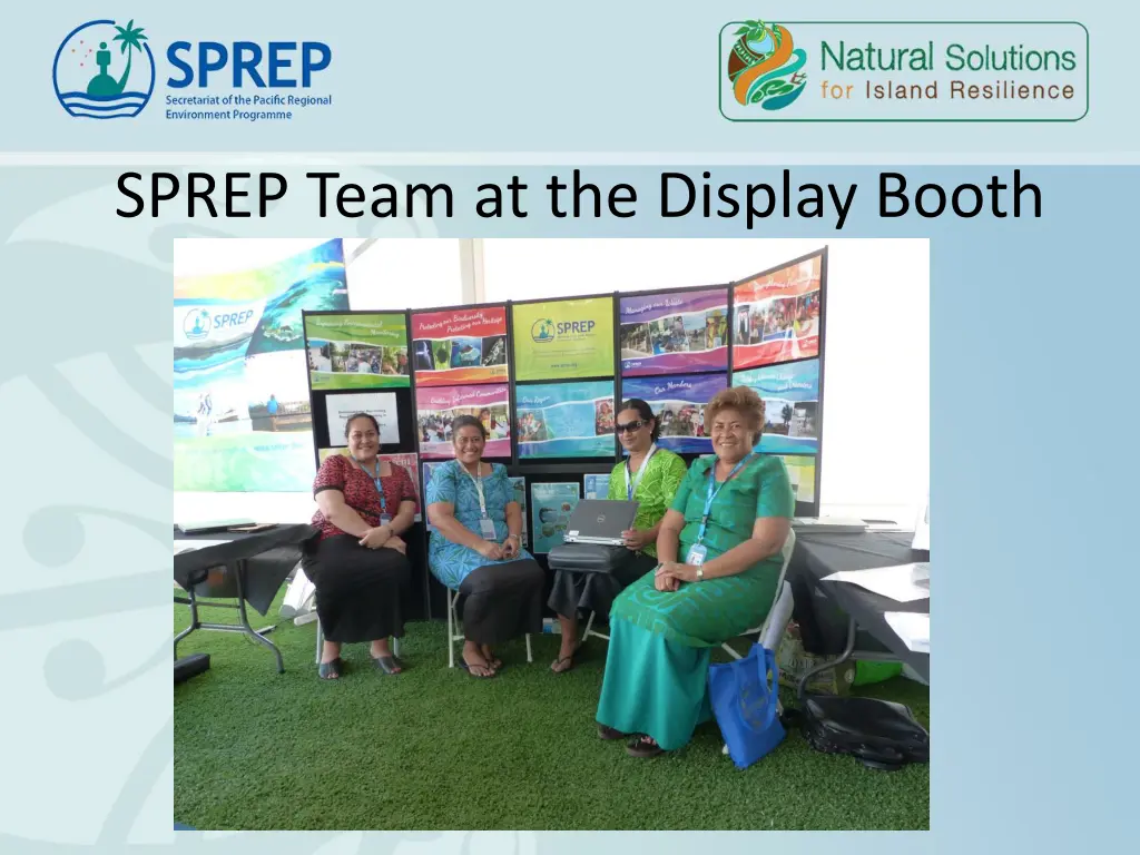 sprep team at the display booth