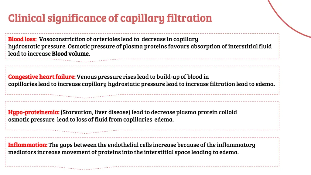 clinical significance of capillary filtration