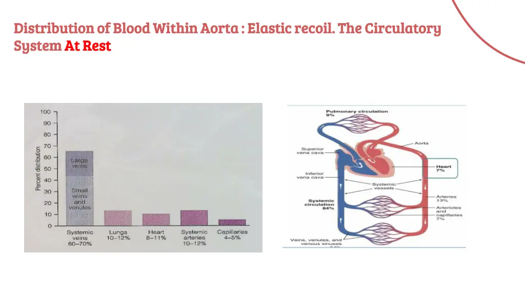 distribution of blood within aorta elastic recoil