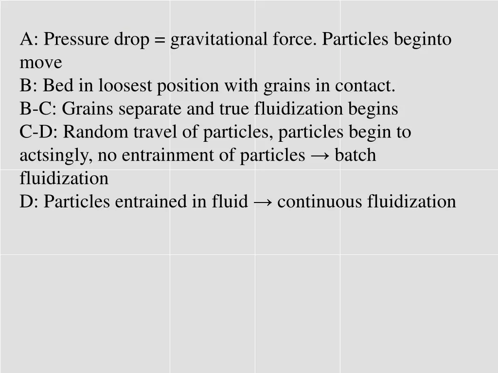 a pressure drop gravitational force particles