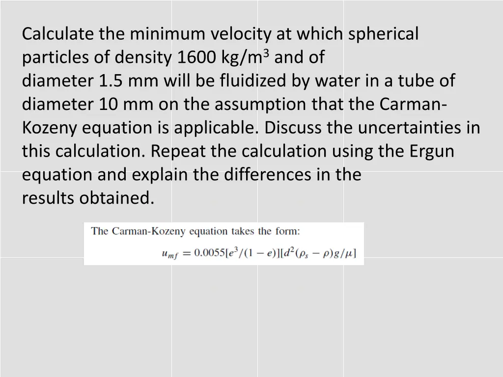 calculate the minimum velocity at which spherical