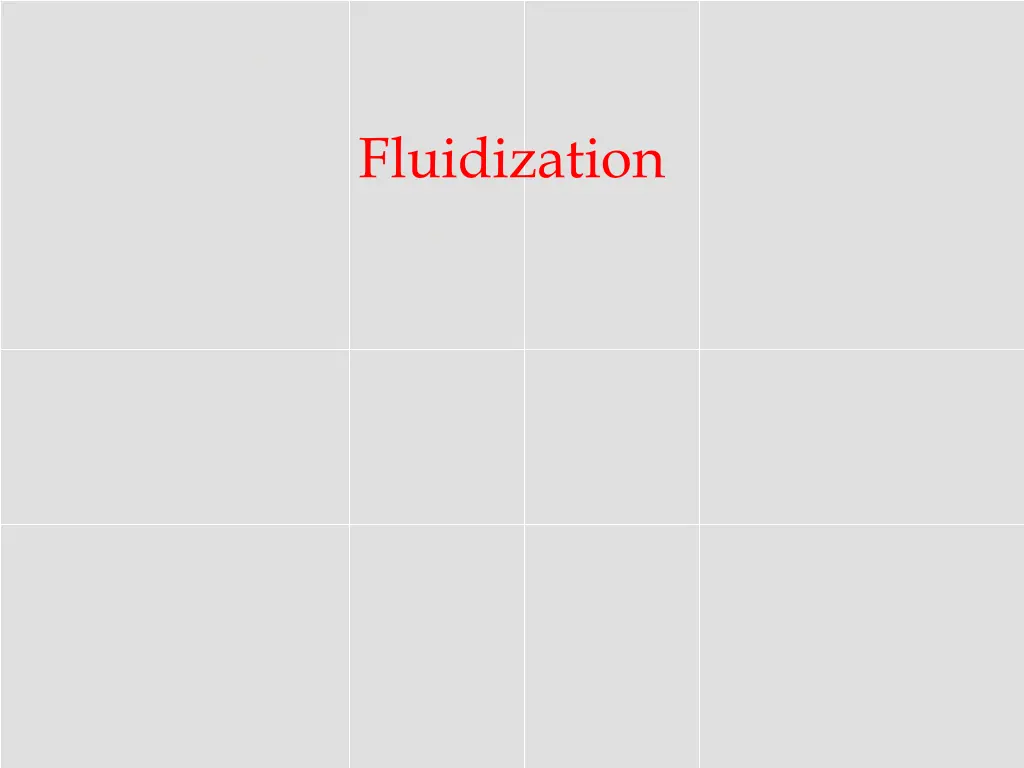 fluidization