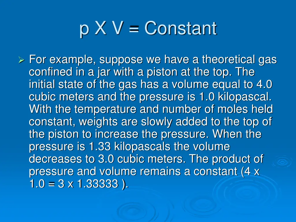 p x v constant