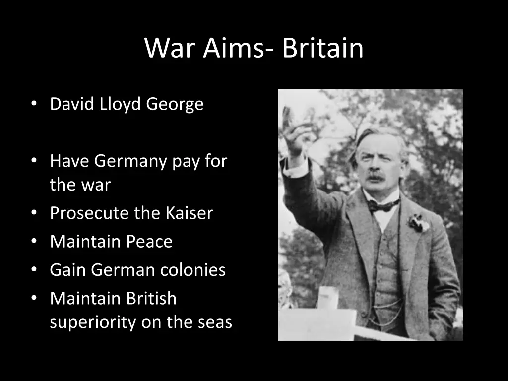 war aims britain