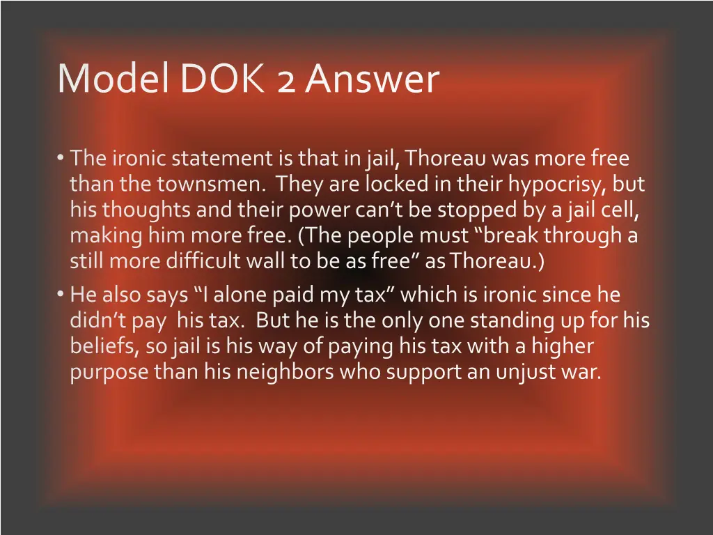 model dok 2 answer