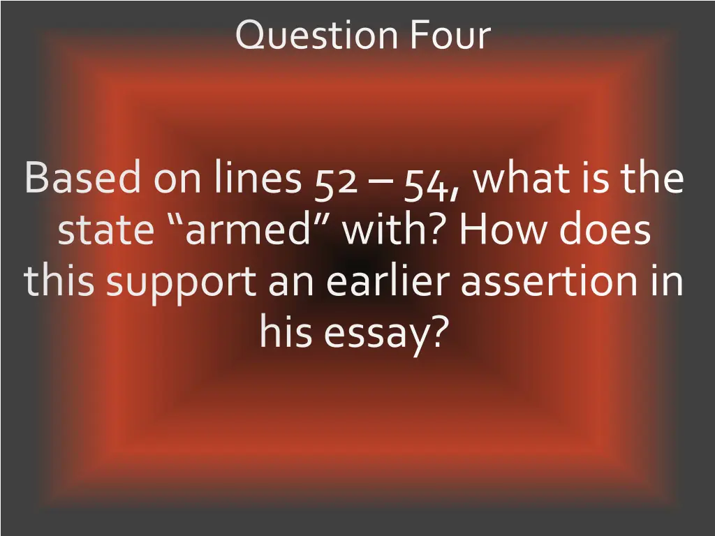 question four