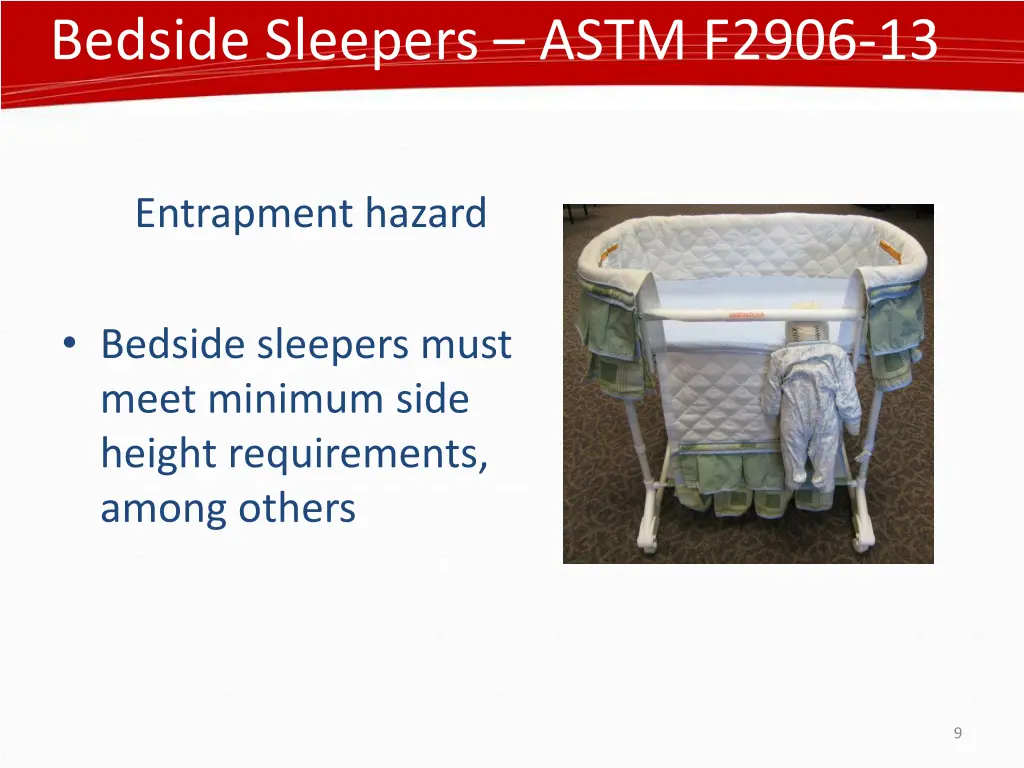 bedside sleepers astm f2906 13