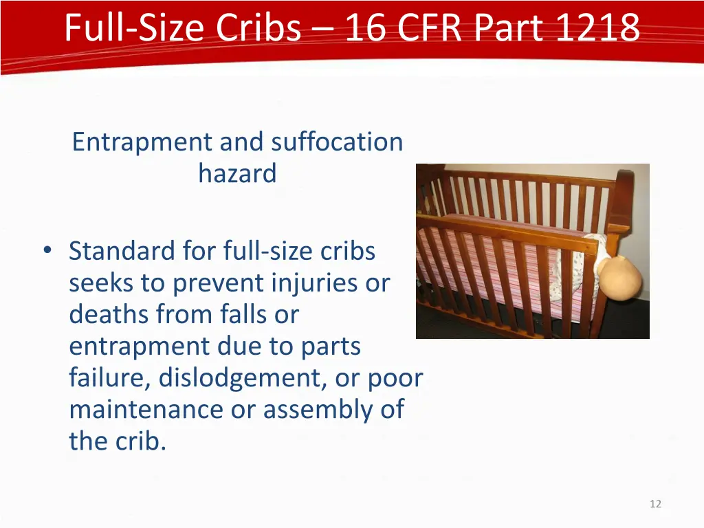 full size cribs 16 cfr part 1218