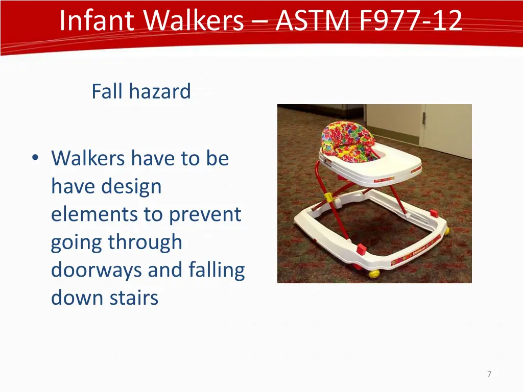 infant walkers astm f977 12