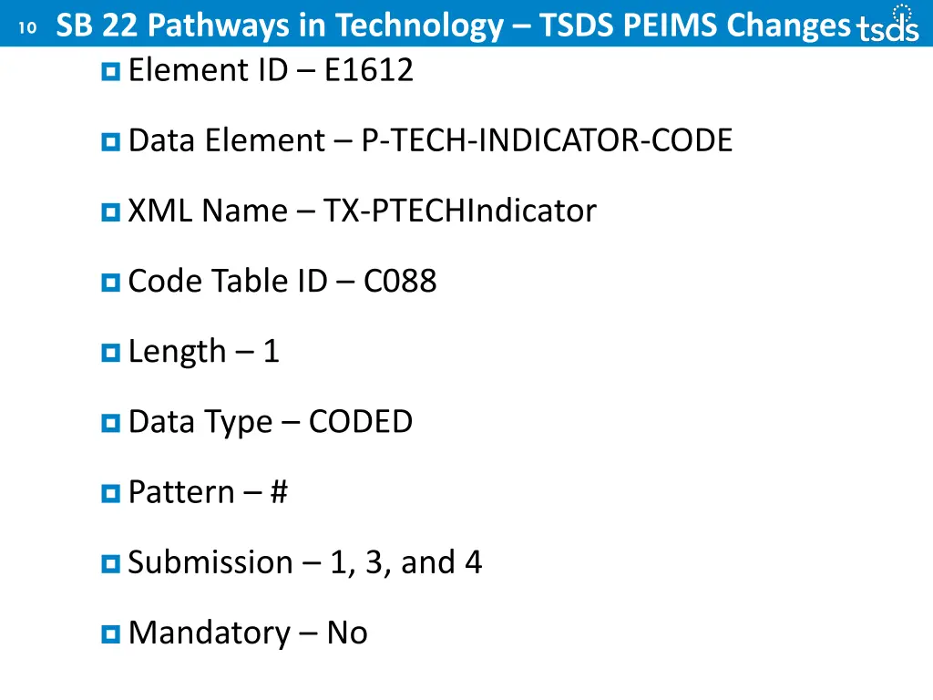 sb 22 pathways in technology tsds peims changes 2