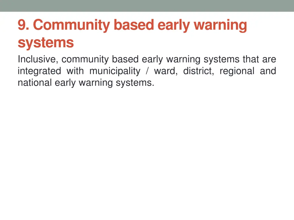 9 community based early warning systems inclusive