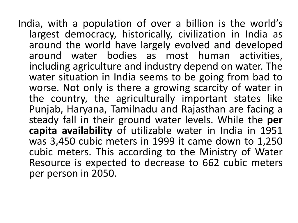 india with a population of over a billion