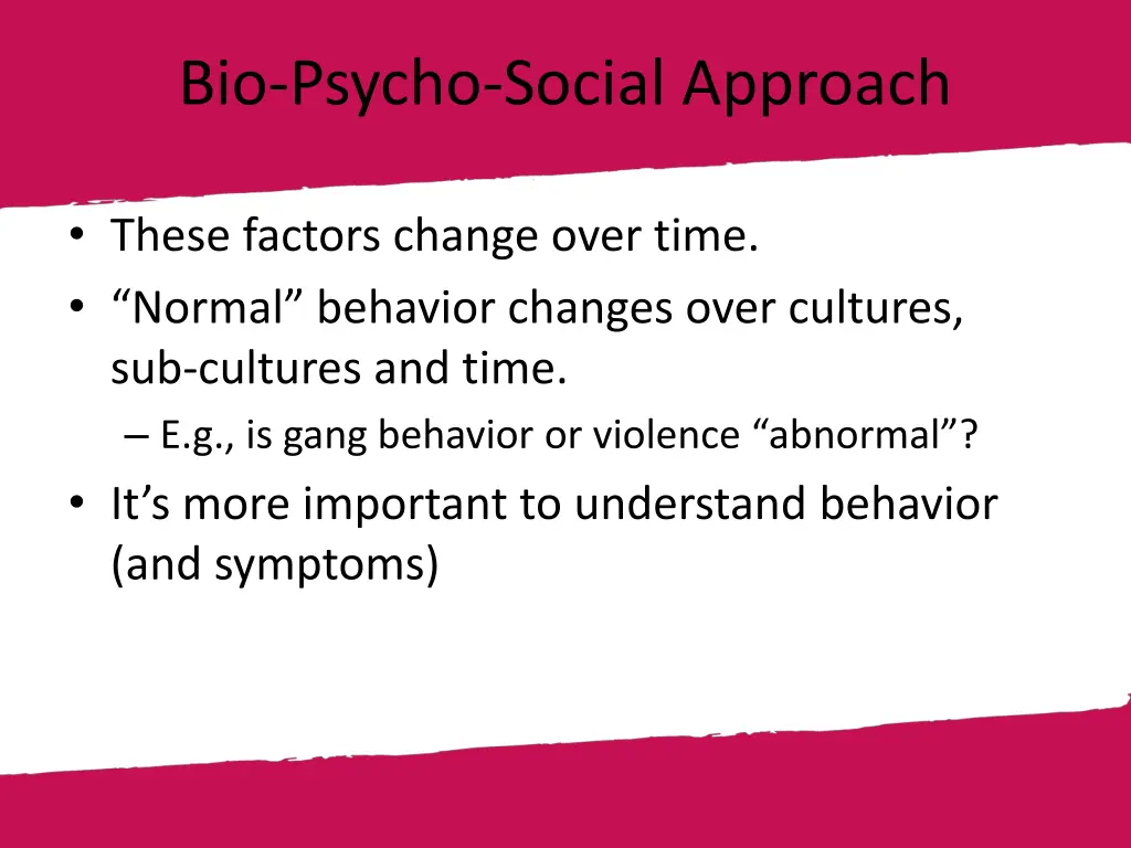 bio psycho social approach 1