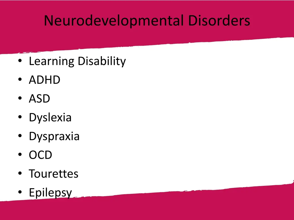 neurodevelopmental disorders