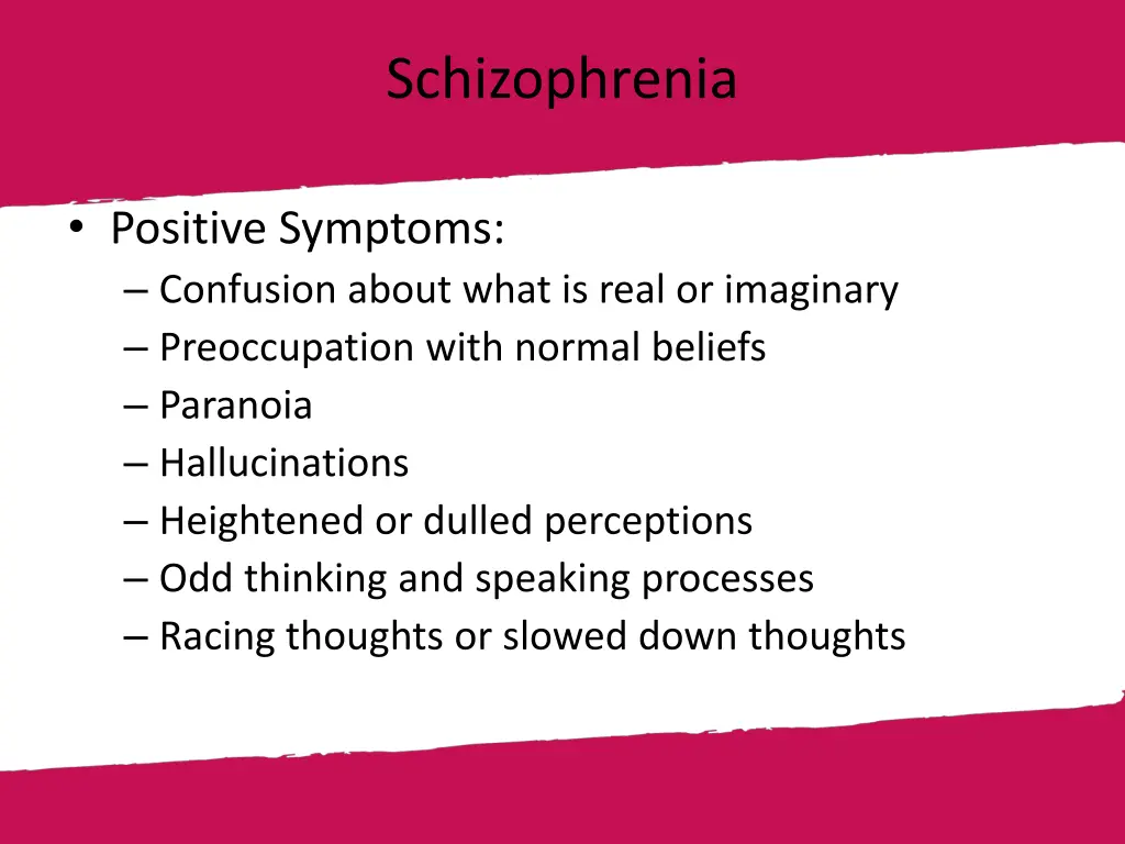 schizophrenia