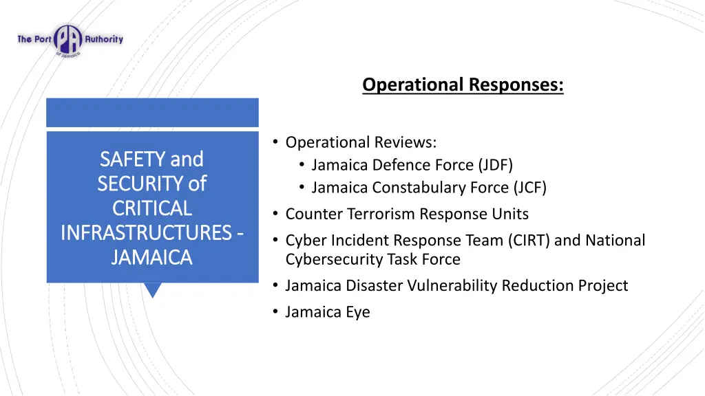 operational responses