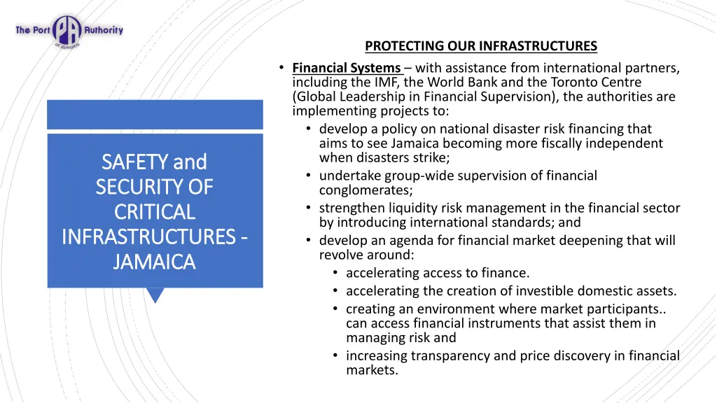 protecting our infrastructures financial systems