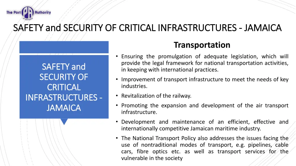 safety and security of critical infrastructures 8