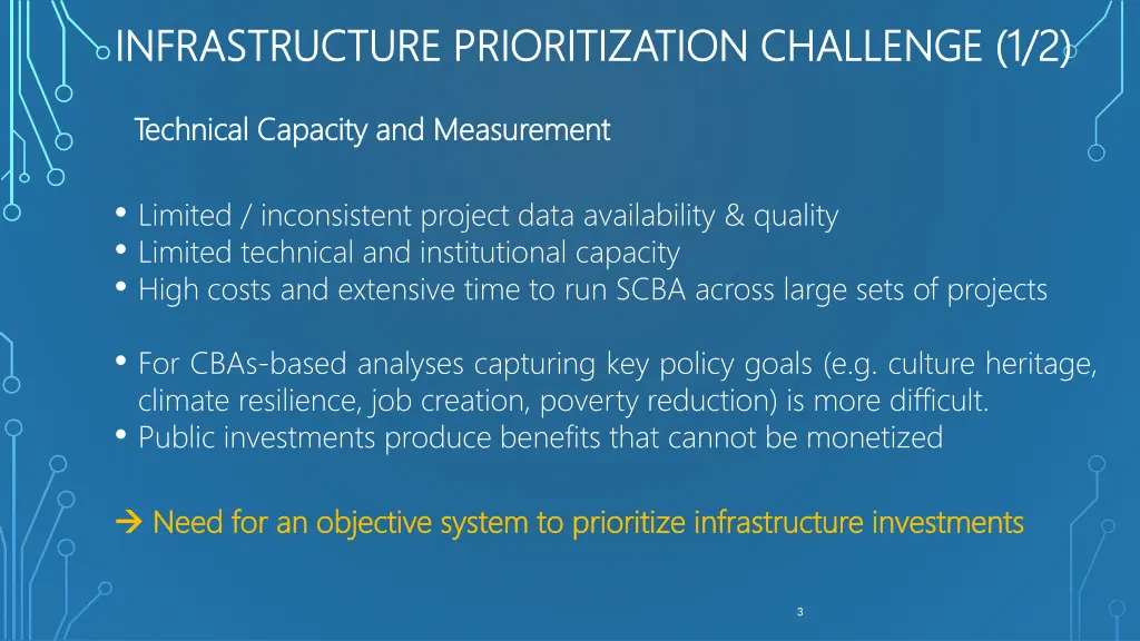 infrastructure prioritization challenge 1