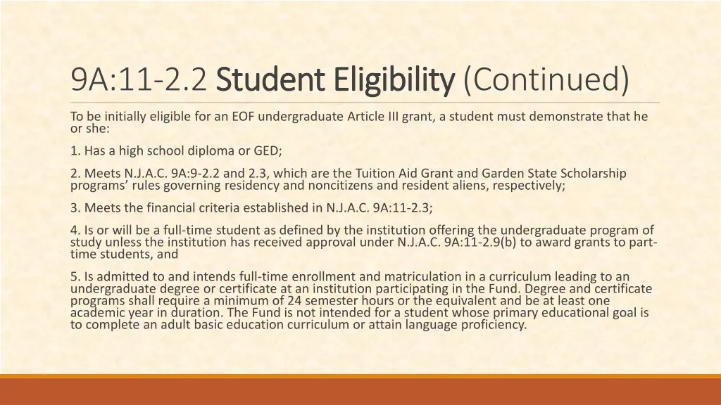 9a 11 2 2 student eligibility student eligibility