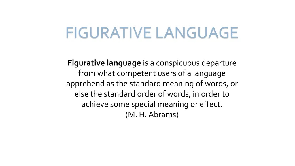 figurative language