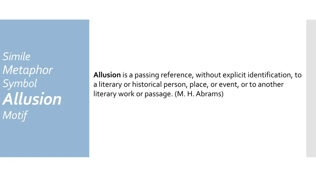 simile metaphor symbol allusion motif 2