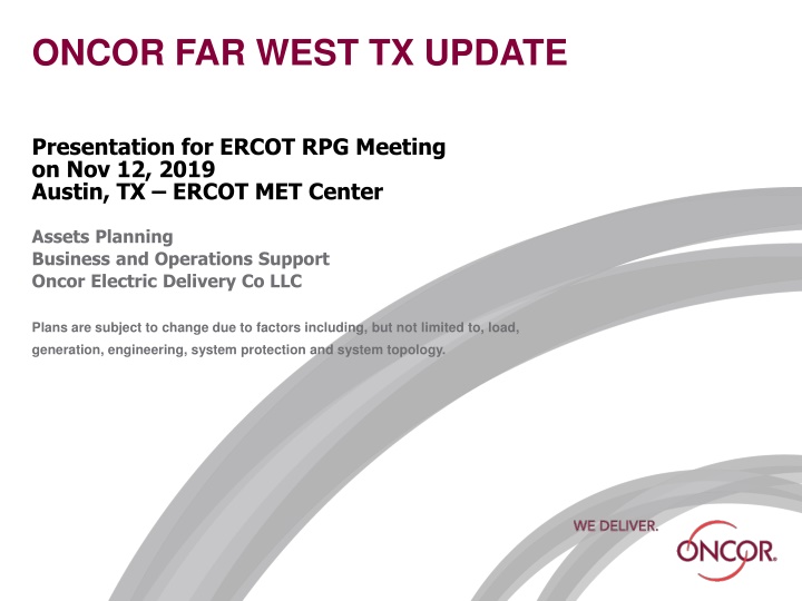 oncor far west tx update