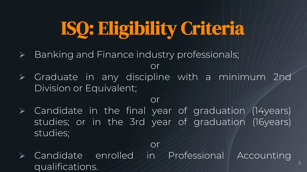 isq eligibility criteria isq eligibility criteria