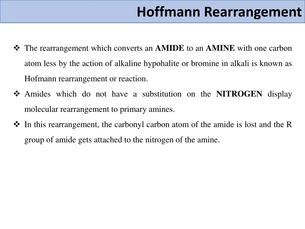 hoffmann rearrangement