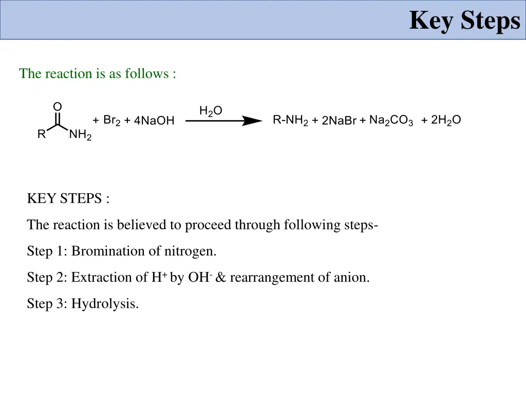 key steps