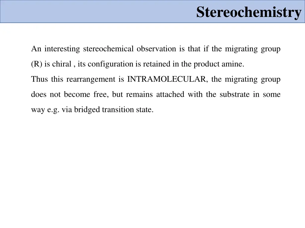 stereochemistry