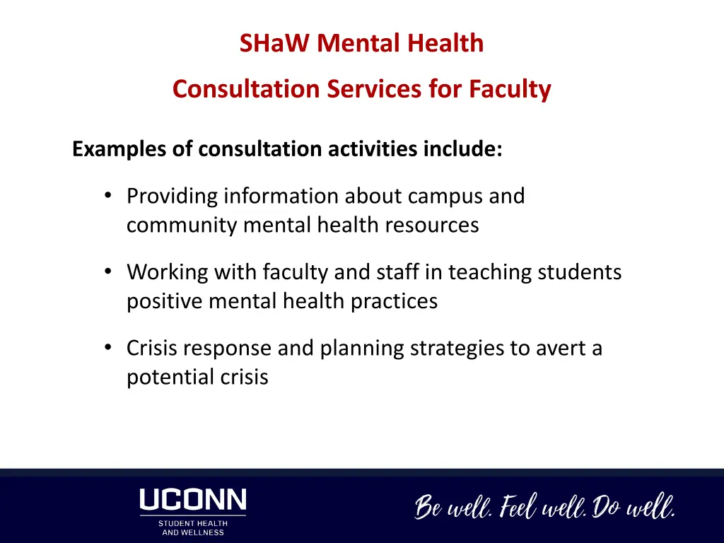 shaw mental health 1