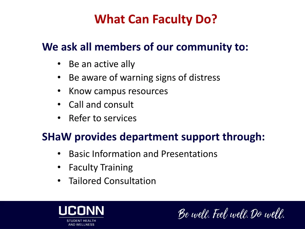 what can faculty do