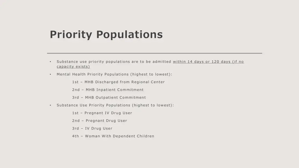 priority populations